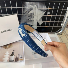 NAVY BLUE FABRIC HAIRBAND 423659