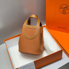 IN THE LOOP 18 IN FAUVE TOGO CALFSKIN SILVER HARDWARE