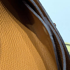 CALVI DUO COMPACT CARD HOLDER IN GOLD EPSOM CALFSKIN