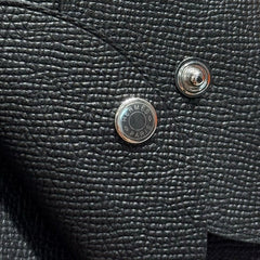 CALVI DUO COMPACT CARD HOLDER IN BLACK EPSOM CALFSKIN