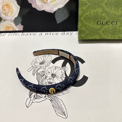 HAIRBAND IN MIDNIGHT BLUE DENIM 432817