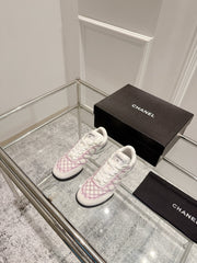 CASUAL SNEAKER IN WHITE AND PURPLE CALFSKIN