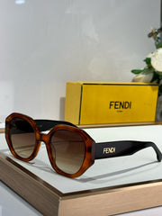 FEN EVOLUTION CHUNKY GEOMETRIC FRAME SUNGLASSES FE40118 IN ACETATE