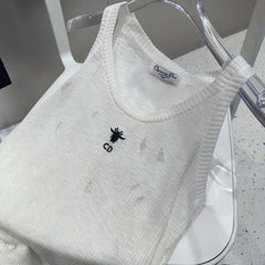 CAMISOLE 629204 IN WHITE COTTON RIBBED KNIT