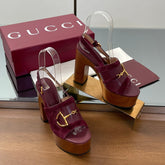 HIGH HEEL SANDALS 13 CM IN DARK RED CALFSKIN MIX SUEDUE GOLD HARDWARE