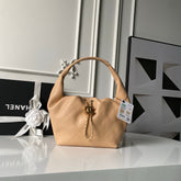 CHANEL 25S HOBO BAG 32 IN WARM SAND BEIGE LAMBSKIN