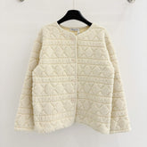 DIOR 25S BUTTONED SHEARLING COAT 599