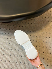 VIV' SKATE SNEAKERS IN WHITE SMOOTH CALFSKIN SILVER BUCKLE