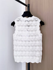 CHANEL 26S V-NECK KNITTED VEST 861