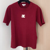 CHANEL 26S SHORT-SLEEVE CREW NECK SWEATER 866