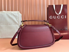 GUCCI 26S BLONDIE BAG 32 IN DARK RED CALFSKIN