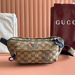 OPHIDIA BELT BAG 34 IN LIGHT BROWN GG CANVAS