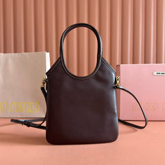 IVY SMALL TOTE BAG 24 IN BRIARWOOD BROWN CALFSKIN