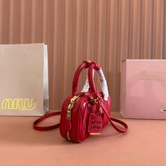 ARCADIE MINI BAG 19 VERMELHO IN MATELASSÉ NAPPA LEATHER