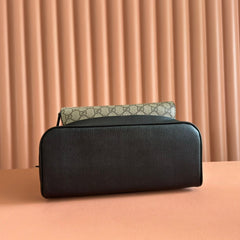 EMBOSSED BACKPACK 40 IN BEIGE AND DARK BROWN CALFSKIN