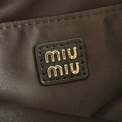 MIUMIU 26S CRYSTAL TOTE 24 BAG IN BLACK CALFSKIN