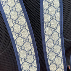 GUCCI 25S OPHIDIA MEDIUM BACKPACK 40 CM IN BEIGE MIX BLACK CALFSKIN