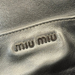 MIUMIU 26S MATELASSE MINI BAG 18 IN SILVER CALFSKIN SILVER HARDWARE