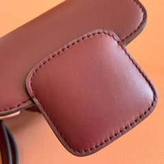 GUCCI 26S HORSEBIT 1955 BAG 13 IN DARK RED CALFSKIN