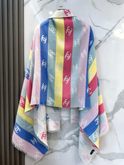 CHANEL 25S SCARF 187 IN CASHMERE 876276