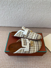 BUBBLE IN MULTICOLOR RAFFIA MIX WHITE LAMBSKIN GOLD HARDWARE