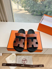 CHYPRE SANDAL IN PECAN BROWN LIZARD SKIN