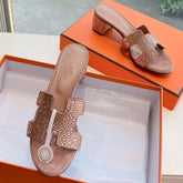 0ASIS SANDAL IN BLUSH PINK SUEDE WITH CRYSTALS
