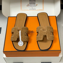 HM 25S ORAN SANDAL IN LIGHT BROWN SUEDE AND LAMBSKIN