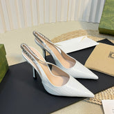 GG Women's High Heels White