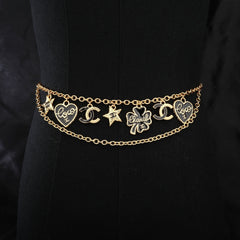 CHANEL 25S GOLD CHAIN BELT 611795
