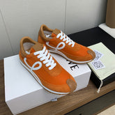 LW FLOW RUNNER SNEAKER ORANGE SUEDE