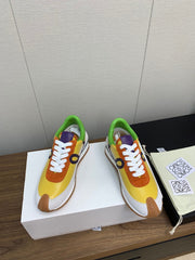 LW FLOW RUNNER SNEAKER LEMON-BRICK SUEDE