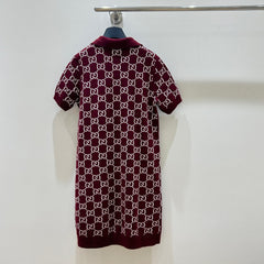 GUCCI SHORT-SLEEVE KNIT DRESS STYLE 43