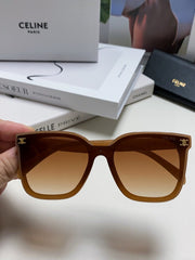 TRIOMPHE SUNGLASSES 552774 IN CARAMEL ACETATE TEXT LOGO