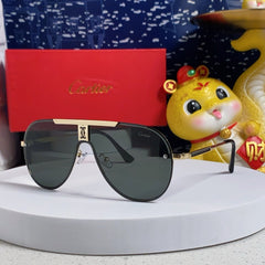 SIGNATURE AVIATOR FRAME SUNGLASSES 563238 IN METAL