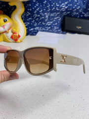 TRIOMPHE SUNGLASS 533218 IN IVORY ACETATE CAMEL LENSES