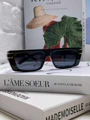 SIGNATURE SUNGLASS 571588 IN BLACK ACETATE