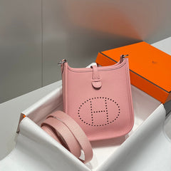 MINI NEO 18 EVELYNE BAG IN BABY PINK GRAINED CALFSKIN