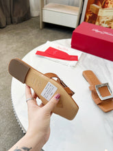 VIV' BY THE SEA MULES IN BRONZE BROWN CALFSKIN SILVER BUCKLE