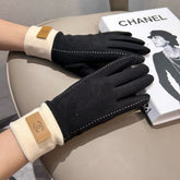 GLOVES IN BLACK WOOL 462254