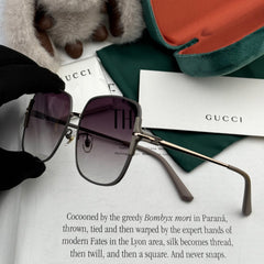 SQUARE FRAME SUNGLASSES G8639 IN METAL