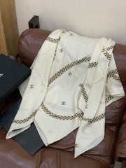 CHANEL 25S SCARF 135 IN SILK AND CASHMERE 932009