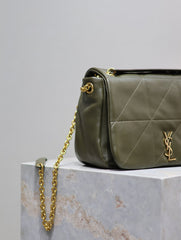 YSL 25S JAMIE 25 IN LIGHT MUSK LAMBSKIN GOLD HARDWARE