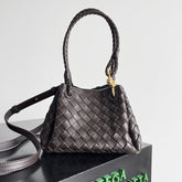 BV Small Parachute 21 Chocolate Lambskin Ghw