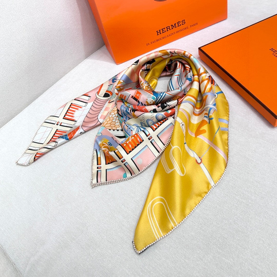 HERMES 25S SCARF 90 IN SILK 706581