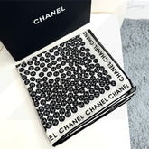 CHANEL 25S SCARF 140 IN CASHMERE SILK 702020