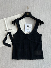 Chanel 25P Camisole Black Cashmere 220191