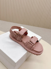 DIOR BACK-STRAP SANDALS 25S IN BABY PINK CALFSKIN