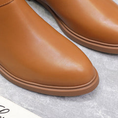 LP 25S KILDA ANKLE BOOT IN BURNT ORANGE CALFSKIN