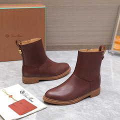 LP 25S KILDA ANKLE BOOT IN WINE BROWN CALFSKIN